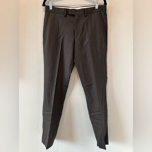 J Crew Bowery Wool Trouser Pants 30x29 Business Office Brown Nice Formal Slacks